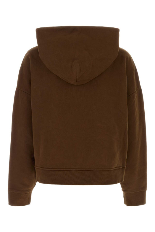 Chocolate cotton oversize sweatshirt ENTIRE STUDIOS (ESSS26HO04012)