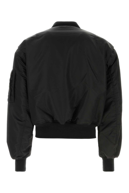 Black nylon bomber jacket ENTIRE STUDIOS (ESSS26JA01005)