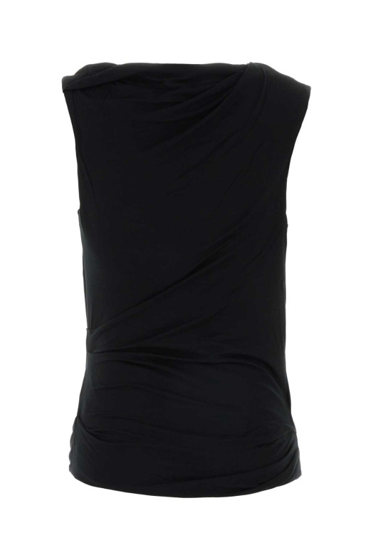 Black stretch jersey top ENTIRE STUDIOS (ESSS26TO01243)