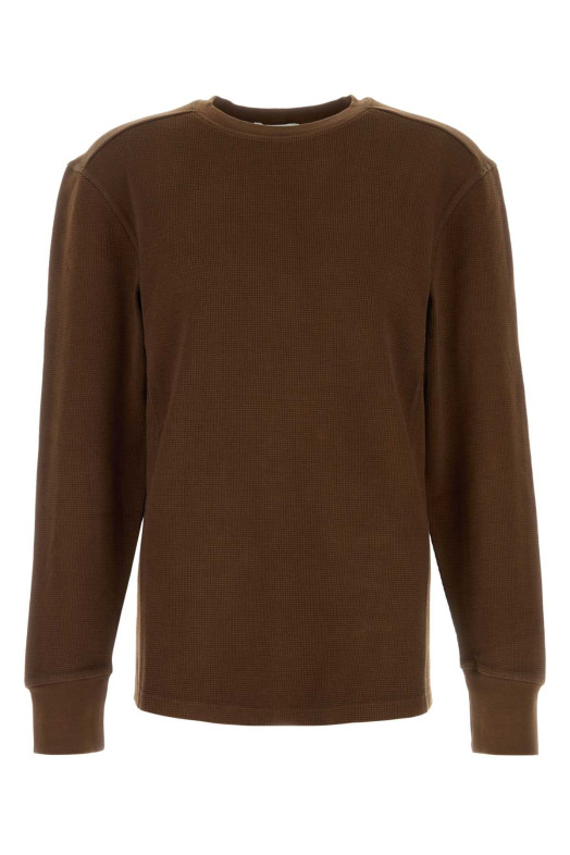 Chocolate cotton t-shirt ENTIRE STUDIOS (ESSS26TO04012)