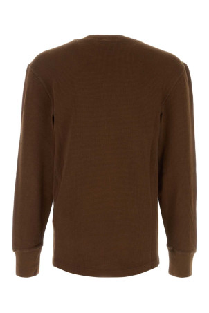 Chocolate cotton t-shirt ENTIRE STUDIOS (ESSS26TO04012)
