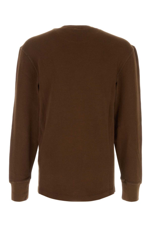 Chocolate cotton t-shirt ENTIRE STUDIOS (ESSS26TO04012)