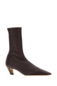 Aubergine nappa leather Arizona ankle boots KHAITE (F1122994L994)