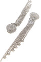 Embellished metal earrings ALESSANDRA RICH (FABA3336J0004)