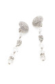 Embellished metal earrings ALESSANDRA RICH (FABA3337J0048)