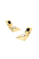 Gold metal earrings ALESSANDRA RICH (FABA3350J0024)