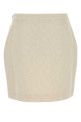 Cream tweed mini skirt ALESSANDRA RICH (FABX1441F4801)