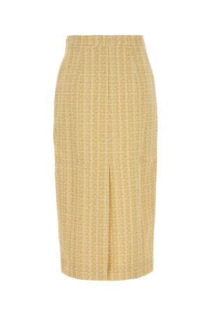 Yellow tweed skirt ALESSANDRA RICH (FABX1817F4811)