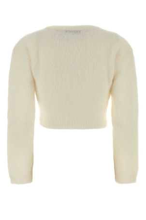 Ivory mohair blend cardigan ALESSANDRA RICH (FABX4183K4603)