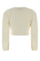 Ivory mohair blend cardigan ALESSANDRA RICH (FABX4183K4603)