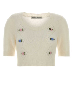 Ivory mohair blend sweater ALESSANDRA RICH (FABX4186K4603)