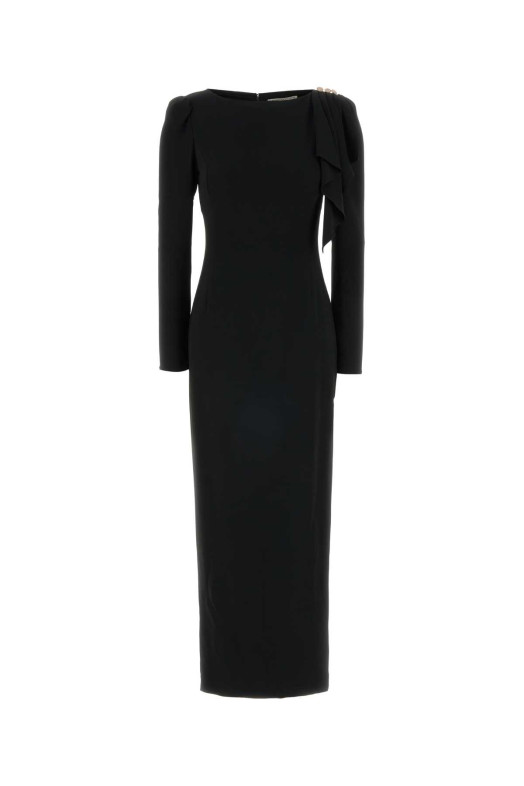 Black cady long dress ALESSANDRA RICH (FABX4265F4692)