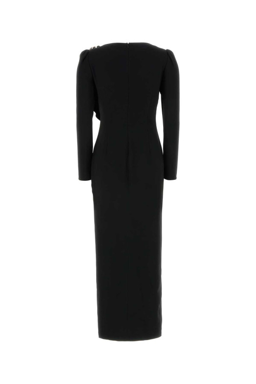 Black cady long dress ALESSANDRA RICH (FABX4265F4692)
