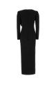 Black cady long dress ALESSANDRA RICH (FABX4265F4692)