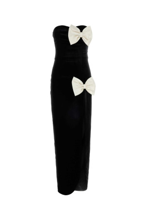 Black stretch velvet dress ALESSANDRA RICH (FABX4269F2603)