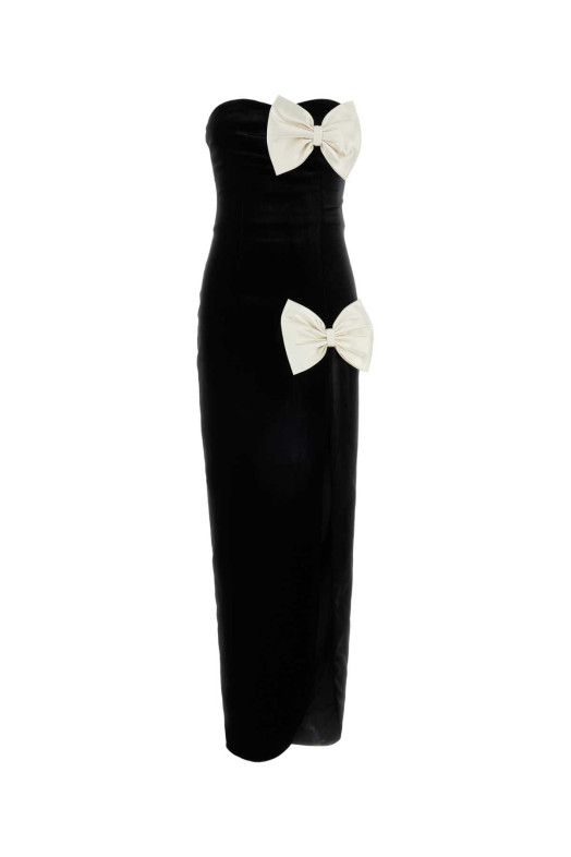 Black stretch velvet dress ALESSANDRA RICH (FABX4269F2603)
