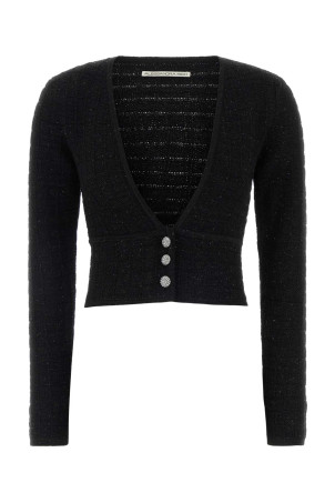 Black boucle cardigan ALESSANDRA RICH (FABX4355K4722)