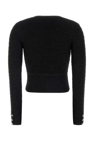Black boucle cardigan ALESSANDRA RICH (FABX4355K4722)