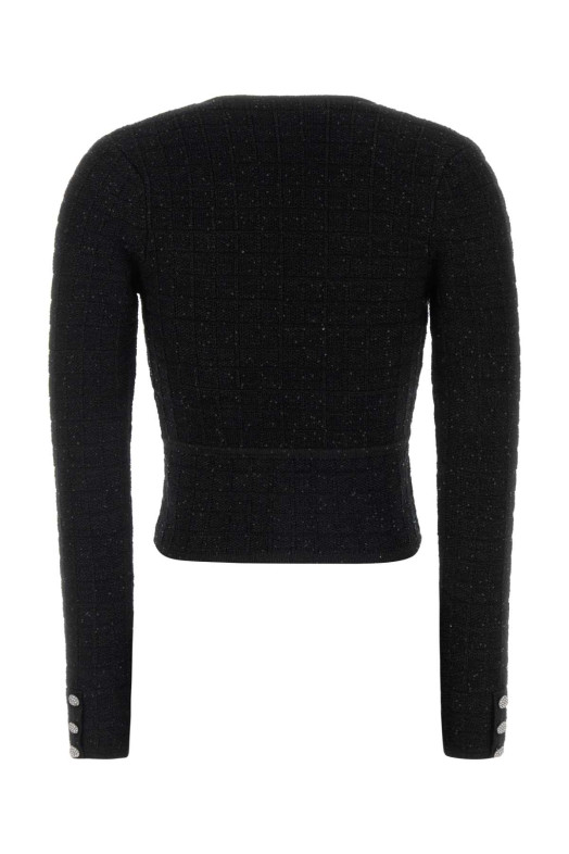 Black boucle cardigan ALESSANDRA RICH (FABX4355K4722)