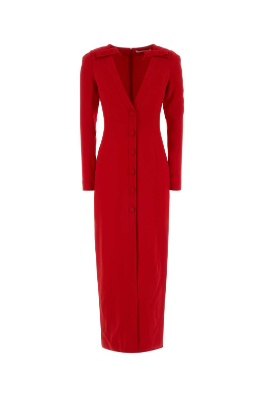 Red cady long dress ALESSANDRA RICH (FABX4373F4692)