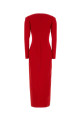 Red cady long dress ALESSANDRA RICH (FABX4373F4692)