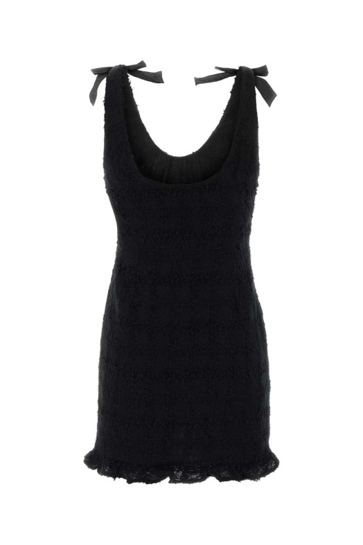 Black bouclÃ© mini dress ALESSANDRA RICH (FABX4410F4803)