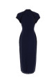 Navy blue silk dress ALESSANDRA RICH (FABX4432F4853)