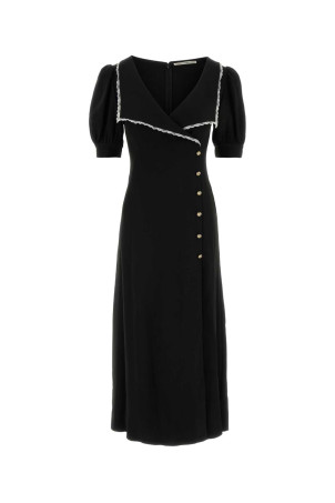 Black stretch cady dress ALESSANDRA RICH (FABX4438F4692)