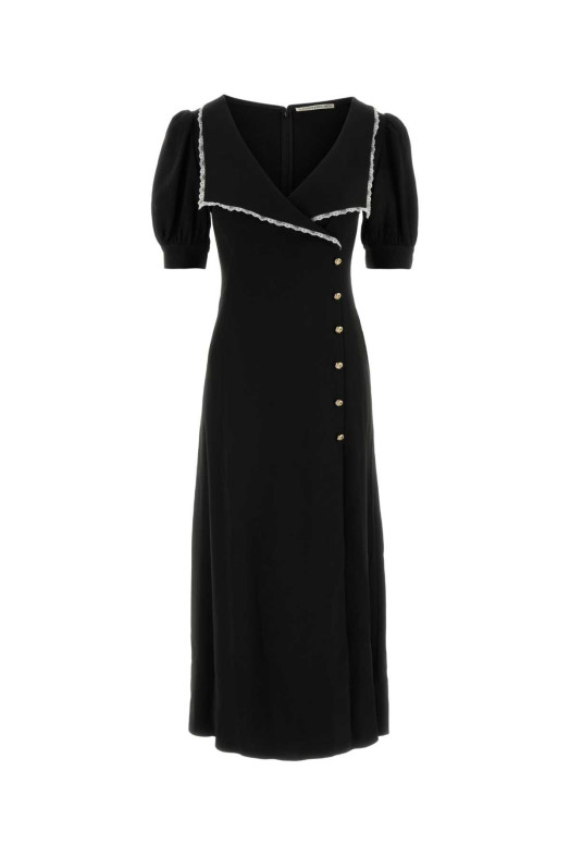 Black stretch cady dress ALESSANDRA RICH (FABX4438F4692)