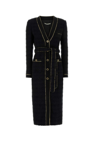 Black boucle coat ALESSANDRA RICH (FABX4474F4803)