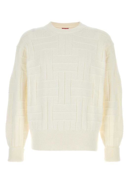 White cotton sweater KENZO (FF55PU7083CB)