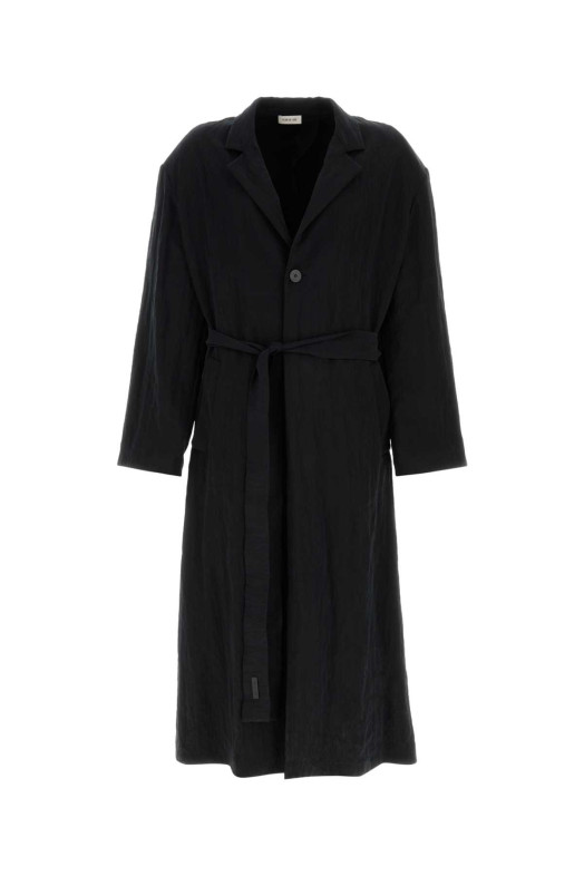 Чорний тренч із суміші ліоцелю від FEAR OF GOD (FG25FW64644BTN)