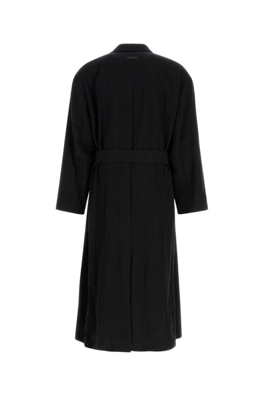 Чорний тренч із суміші ліоцелю від FEAR OF GOD (FG25FW64644BTN)