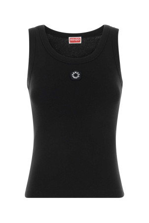 Black stretch cotton tank top KENZO (FG52TO2014SJ)
