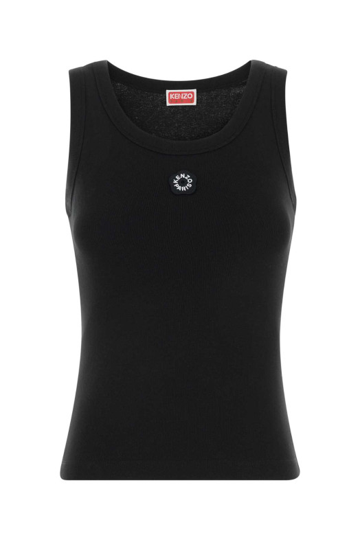 Black stretch cotton tank top KENZO (FG52TO2014SJ)