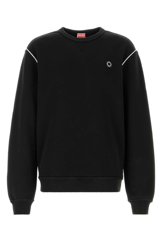 Черная хлопковая толстовка KENZO (FG55SW5074MJ)