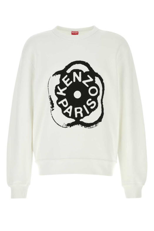 White cotton sweatshirt KENZO (FG55SW5094MJ)