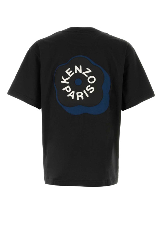 Черная хлопковая футболка оверсайз KENZO (FG55TS4024SG)