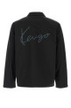 Black cotton blend jacket Black KENZO (FG65BL0619NI)