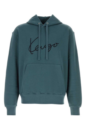 Petrol blue cotton sweatshirt KENZO (FG65HO2664MJ)