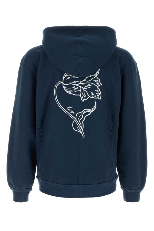 Синяя хлопковая толстовка KENZO (FG65HO2714MJ)