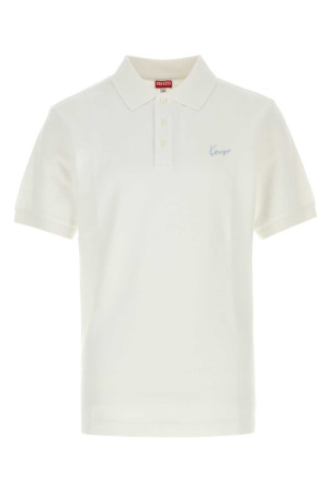 White piquet polo shirt KENZO (FG65PO1554PU)