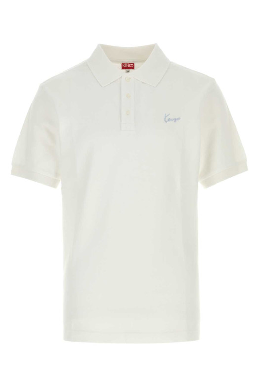 White piquet polo shirt KENZO (FG65PO1554PU)