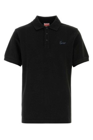 Black piquet polo shirt KENZO (FG65PO1554PU)