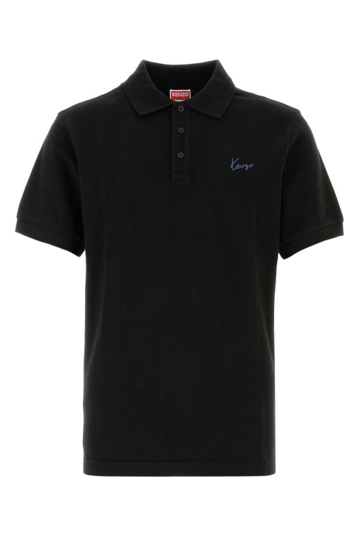 Black piquet polo shirt KENZO (FG65PO1554PU)