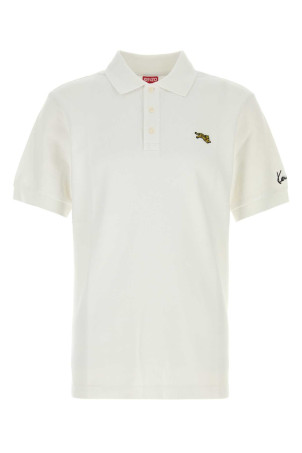 White piquet polo shirt KENZO (FG65PO1594PU)