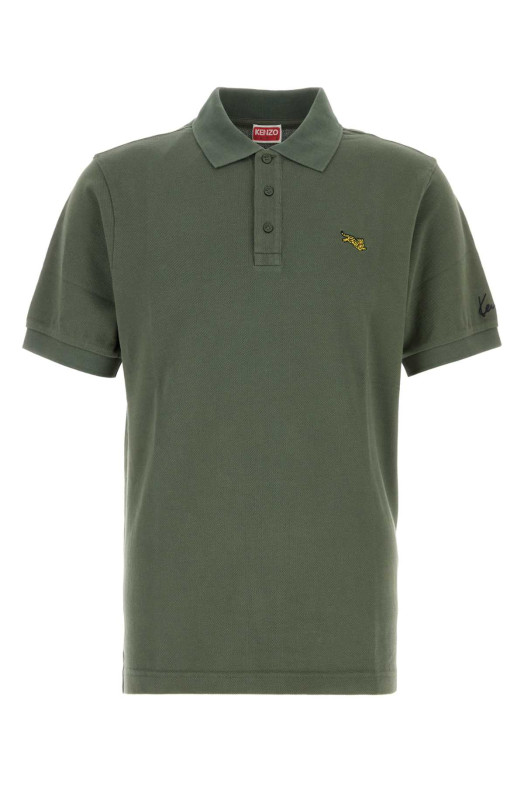 Khaki piquet polo shirt KENZO (FG65PO1594PU)