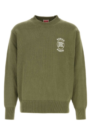 Olive green cotton sweater KENZO (FG65PU8043EB)