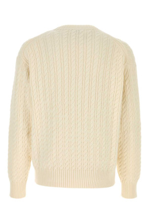 White cotton blend sweater KENZO (FG65PU8123LK)