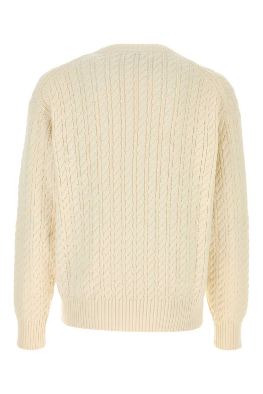 White cotton blend sweater KENZO (FG65PU8123LK)